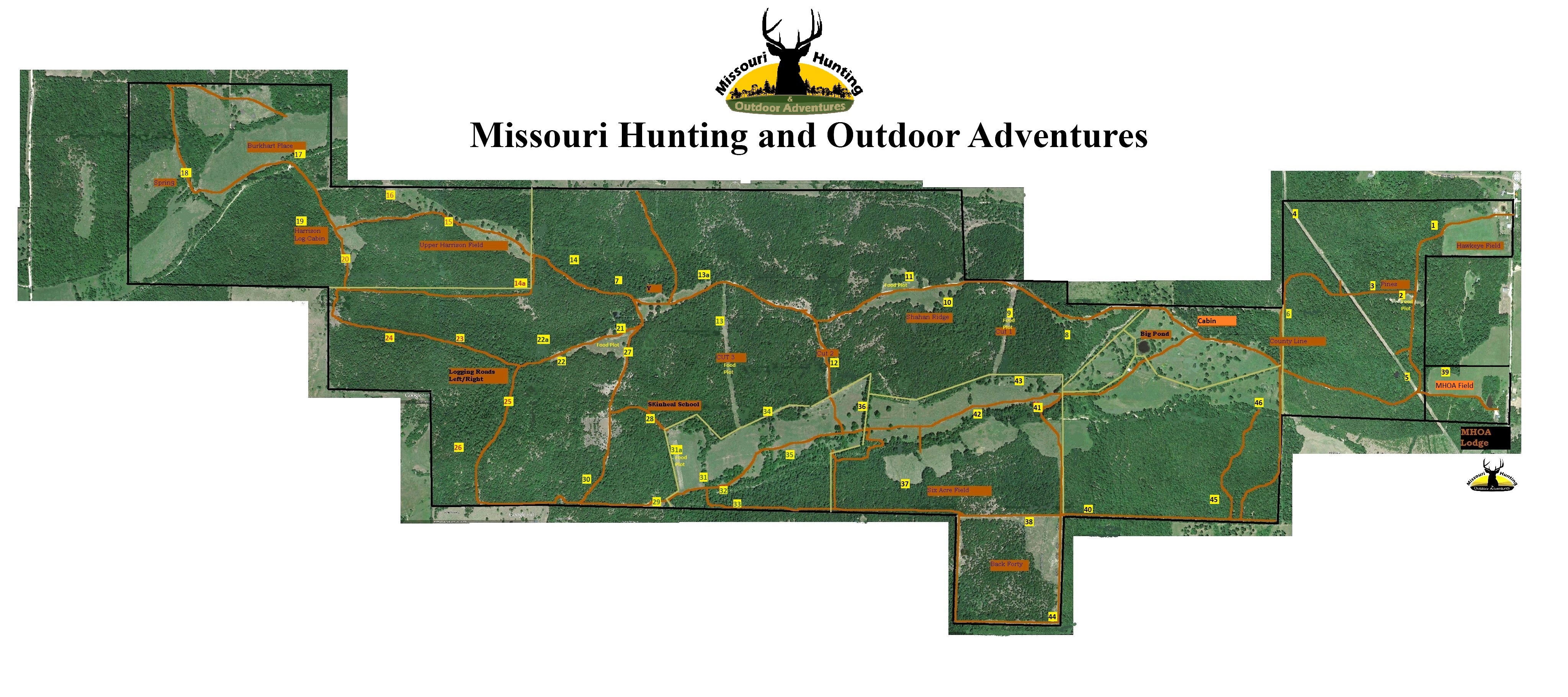 Deer Stand Map Missouri Hunting & Outdoor Adventures